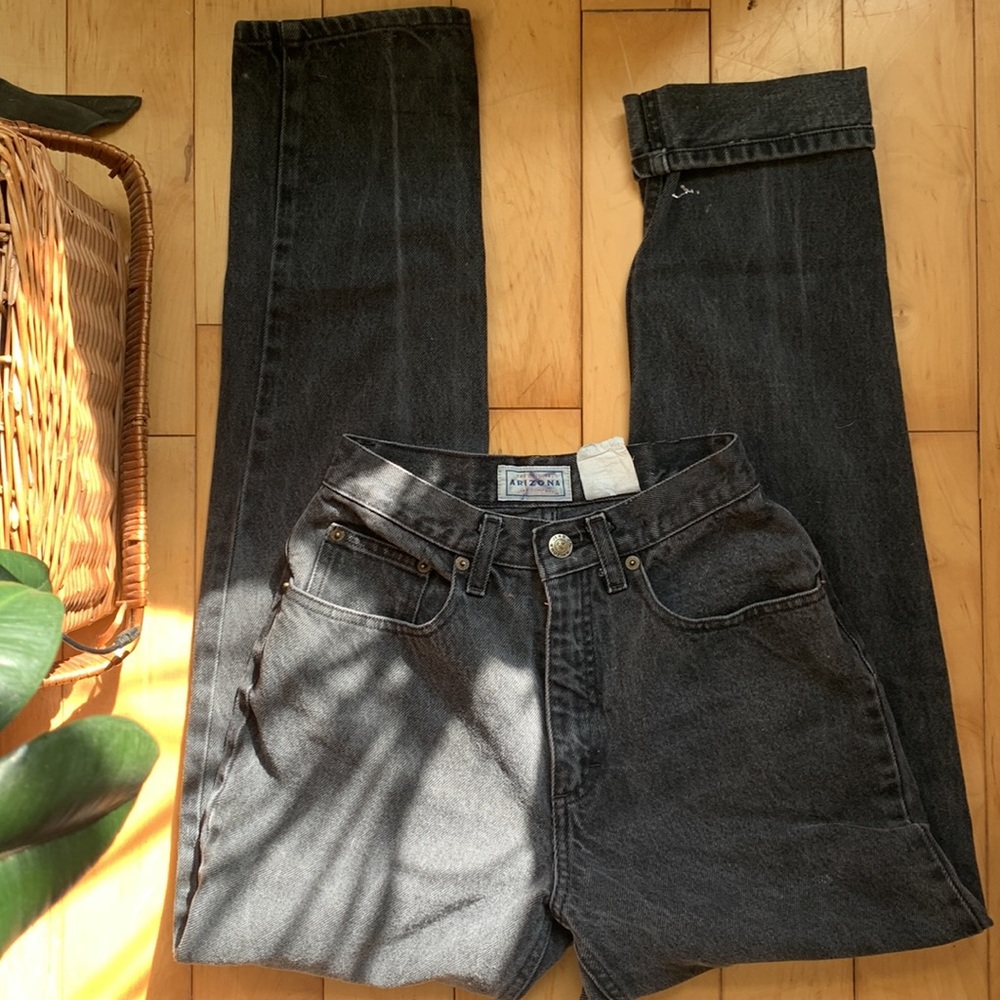 Vintage rigid denim.